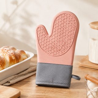 실리콘 오븐장갑 전자레인지 내열장갑 30cm 주방 베이킹 두 손가락 단열장갑