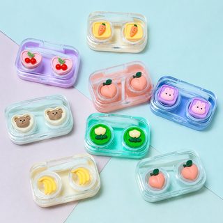 신형 diy 렌즈 케이스 콘택트렌즈 반려함 듀얼 콤팩트 열자마자 휴대용 7728