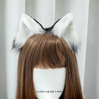 일본계 롤리타 고양이 귀 머리핀 손 모방 여우 귀 만전 cos 모직 고양이 귀