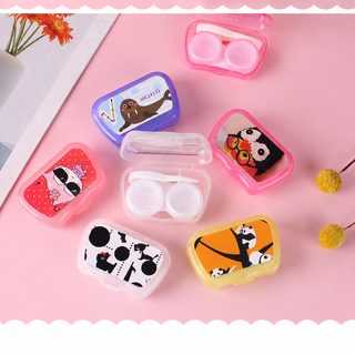 캐릭터 귀여운 콘택트렌즈 듀얼 박스 diy 한일 렌즈 케어 박스 반려함 도매 8