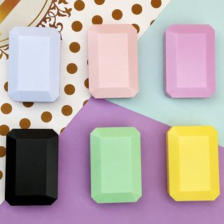 한일 스타일 캔디 컬러 콘택트렌즈 케이스 휴대용 플립형 2칸 렌즈 보관함 B