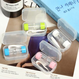 경성 RGP 각막 플라스틱 거울 상자 단순 뿔 플라스틱 상자 관리 상자 이중 콤