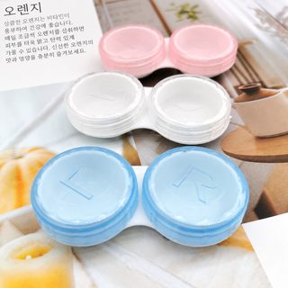 심플 콘택트렌즈 케이스 미용렌즈 더블 케이스 렌즈 관리 보관함