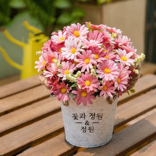 미국식 철예 꽃꽂이 가구 장식 가짜 꽃 모조 꽃 장식 고급감 박진감 거실 모