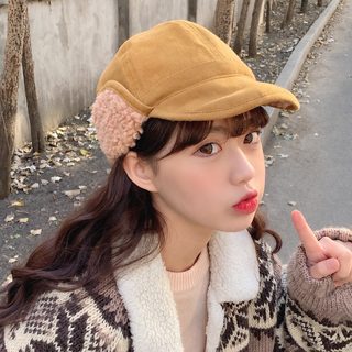 왕홍 귀엽다 일본계 지주모 귀보호대 털모자녀 두껍다 보온 한국판 가을 겨