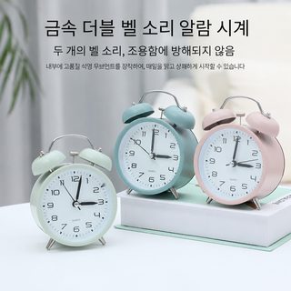 GONGSUN 학생용 고음량 알람시계 디지털 아날로그 책상 탁상 자명종 인스타