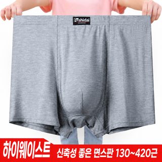 푸스다이 남성 모달 드로즈 고허리 통기성 빅사이즈 사각팬티 XXL~13XL 300~400
