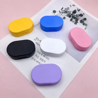 심플한 휴대용 사탕색 콘택트렌즈 케이스 렌즈 케이스 반려함 ins 바람 듀얼
