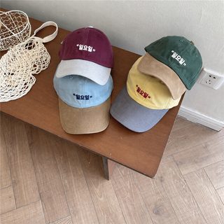 小众撞色设计鸭舌帽个性时髦韩系户外复古运动帽子软顶棒球帽男女