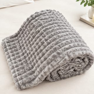 부드러운 극세사 담요 입체 골지 무릎담요 소파 낮잠 블랭킷