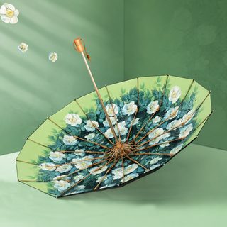 우산 수동 여자 청우 양용 두께 증가 자외선 차단 자외선 차단 접기 파라솔