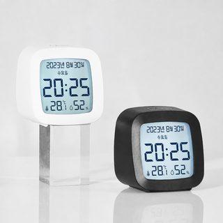 심플 다기능 시계 온도 습도 컴팩트 LCD 시계 학생 시계 창의 침대 머리 알람 시계