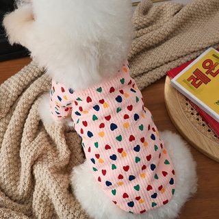 韩风宠物小型犬狗狗衣服泰迪比熊法斗博美夏装按扣开衫卫衣秋冬款