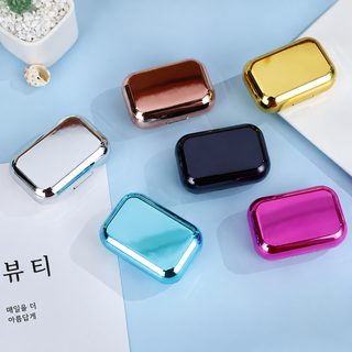 신형 거울면 콘택트렌즈 케이스 렌즈 듀얼 콤팩트 교체함 수납함 일체형 핀