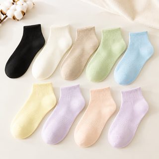 순면 양말 여자 봄, 여름 무골 유연 정소 면 방취 흡한 통기 항균 운동 짧은