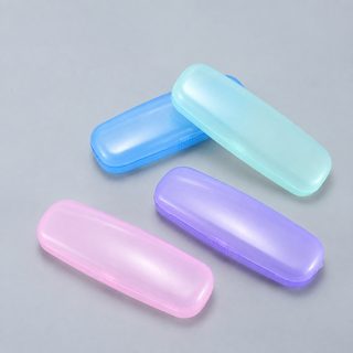 반투명 플라스틱 안경 케이스 돋보기안경 보관용 경량 PVC 하드 케이스