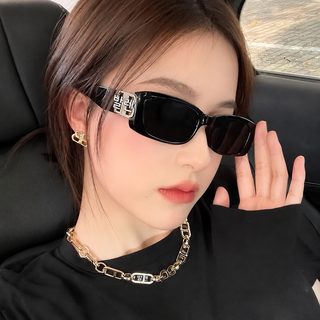 Hecate 여성 복고풍 캣아이 선글라스 쌍B 타원형 풀프레임 UV385 패션 안경