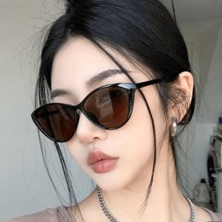 한국판 고양이 눈 선글라스 ins 초경량 패션 자외선 차단 큰 얼굴 날씬해 보