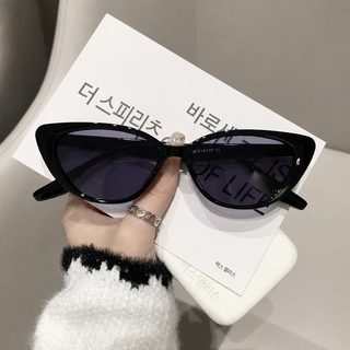 캣아이 선글라스 여성용 스몰 프레임 UV385 자외선 차단 패션 선글라스