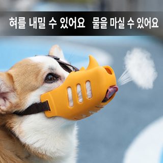 강아지 입마개 짖음방지 산책용 입마개 소형 중형견 코기 푸들용