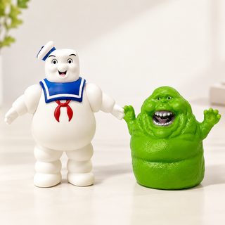 고스트 버스터즈 리더 솜사탕 귀신 슬라임 녹색 귀신 식귀 애니메이션 피규