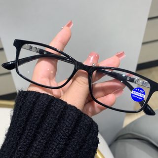 초경량 블루라이트 차단 사각 뿔테 돋보기 안경 중장년 노안경 +1.00~+4.00