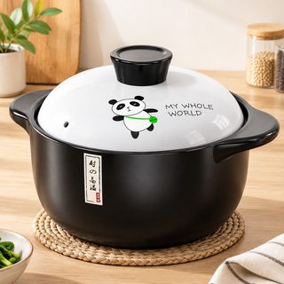 가스레인지용 세라믹 뚝배기 찌개 국 탕 냄비 뚜껑 포함