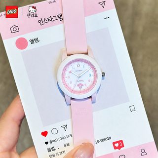 정항 마이멜로디 헬로키티 여아 아동 손목시계 30M 방수 실리콘밴드 쿼츠 시