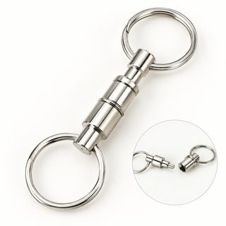 퀵 릴리즈 분리형 키링 더블링 열쇠고리 야외활동 휴대용