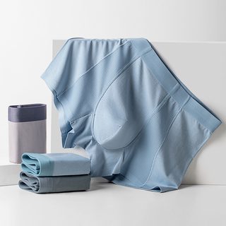 남성 모달 팬티 통기성 메쉬 배색 중허리 심리스핏 사계절 드로즈