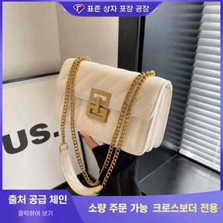 여름 빈티지 작은 가방 2024 신상 여자 가방 고급감 백합 체인 크로스백 패션