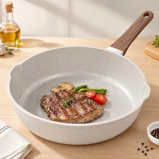 인덕션 가스레인지 겸용 맥반석 논스틱 프라이팬 볶음팬