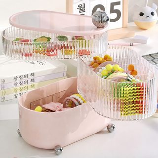 탁상 수납함 화장대 가정용 스킨케어 메이크업 에그 브러시 어린이 헤어 장