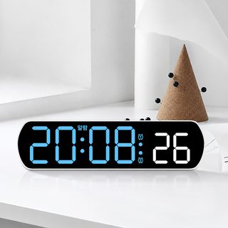 LED 알람시계 디지털 카운트다운 타이머 북유럽풍 24시간 표시 전자시계 5506