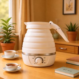 접기 여행 주전자 800ml 휴대용 자동 단전 3C 인증 크로스보더 1개 대리 발송