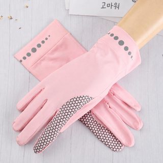 여성 여름 자외선 차단 장갑 전동자전거 라이딩 롱타입 핑거리스 냉감 통기
