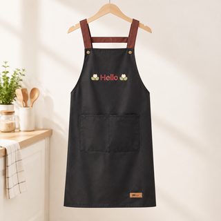 앞치마 여사 주방 가정용 요리 방수 방유 닦기 손 패션 왕홍 음식 전용 앞허리 공장 직판