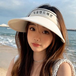 큰 처마 빈 모자 자전거 자외선 차단 모자 여자 여름 얼굴 가리기 모래사장