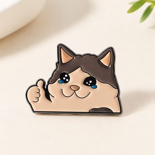 구미 인기 세로 중지 동물 합금 휘장 버섯 여우 고양이 토끼 가방 장식품 브