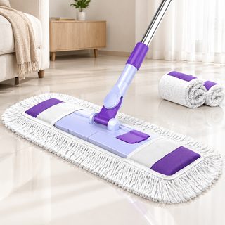 가정용 와이드 면사 밀대 걸레 건습식 겸용 바닥 청소 대걸레