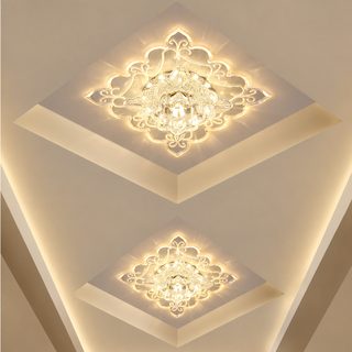 사각 LED 컬러 크리스탈 매입형·직부형 다운라이트 복도 현관 천장 스포트