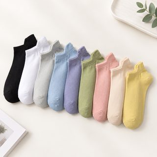 여성 여름 얇은 면 덧신 양말 뒤꿈치 탭 논슬립 무지 페이크삭스 도매