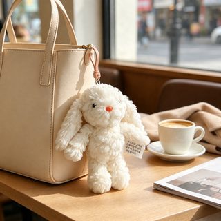 맥우토끼 토끼 봉제인형 키링 18cm 동물 인형 선물용 장식