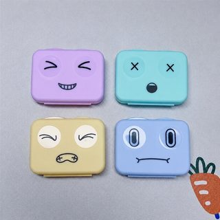 신형 귀여움 열자마자 휴대용 심플 렌즈 케이스 렌즈 케이스 반려함 듀얼