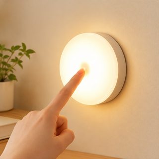 충전식 자석 부착 버튼 무드등 침실 침대 옆 밝기 조절 조명
