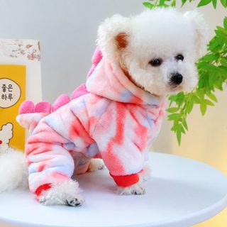 PETCIRCLE 펫 서클 강아지 고양이 옷 따뜻하고 부드럽고 화려한 용변신복