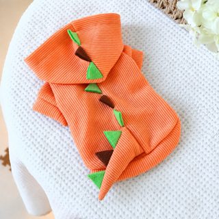 PETCIRCLE宠物圈狗狗猫猫衣服加绒短款花恐龙恐龙造型
