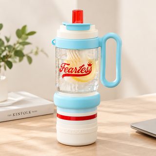 1000ml 4in1 316 스테인리스 손잡이 빨대 보온 텀블러