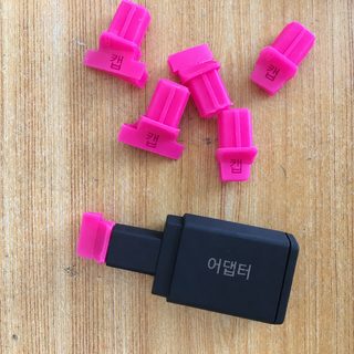 아이섀도 스탬프 세트 눈썹 가이드 메이크업 도구 퍼플 간편 사용