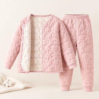 아동 겨울 누빔 내의 상하의 남아 여아 교복 속옷 방한 기모 패딩 조끼 바지